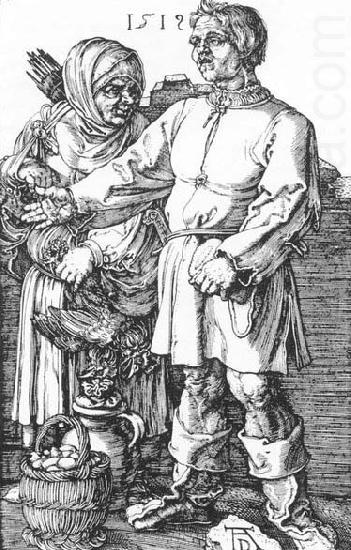 Albrecht Durer The Peasant and His Wife at the Market china oil painting image